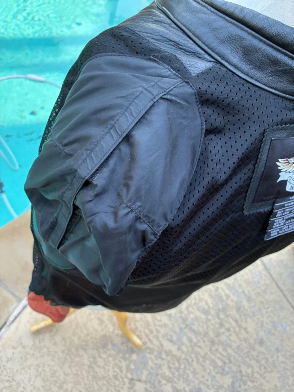 Genuine Harley-Davidson Black Rust Leather motorcycle riding Jacket exc cond L - Picture 13 of 16